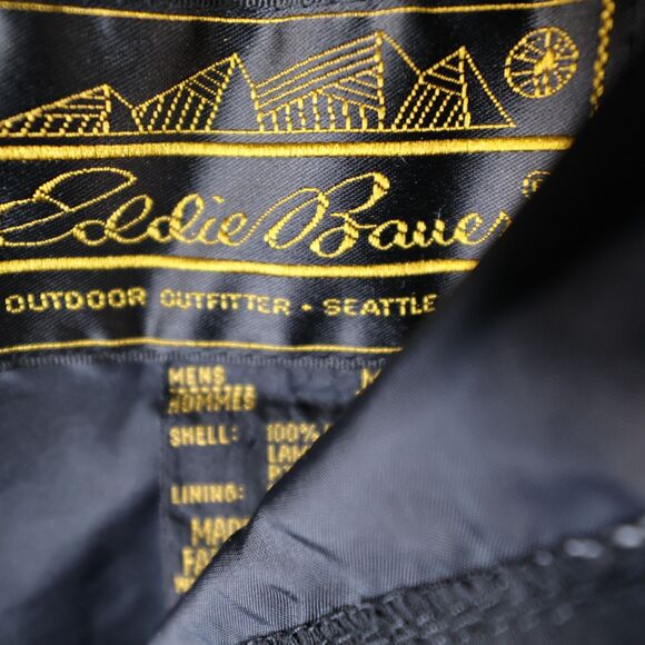 Eddie Bauer Pants Mens M Black Gore-Tex Waterproof Rain Outdoor Hiking - Picture 8 of 12